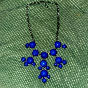 Blue Beaded Fashion Necklace